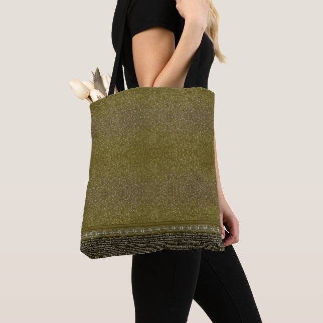 Bolso De Tela Navidad de Lujo Verde y Blanco (Detalle)
