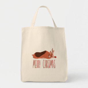 Bolso De Tela Navidad del Corgi