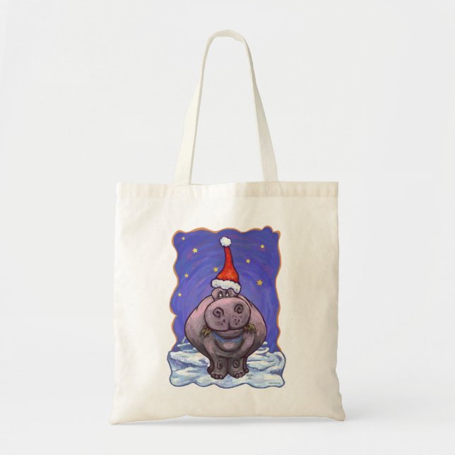 Bolso De Tela Navidad del Hippopotamus (Frente)