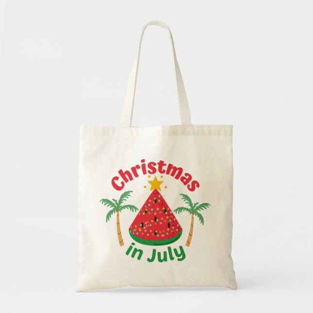 BOLSO DE TELA NAVIDAD EN JULIO (Frente)