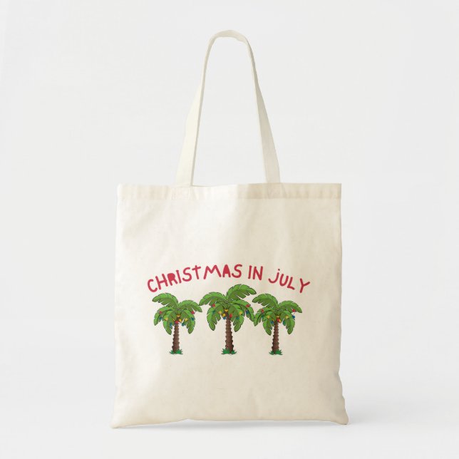Bolso De Tela Navidad en Julio (Frente)
