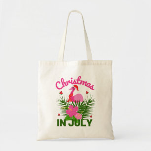 Bolso De Tela Navidad en julio lindo flamenco de verano