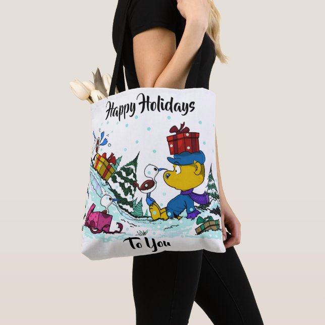 Bolso De Tela Navidad Feral  (Detalle)