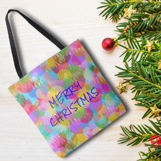 BOLSO DE TELA NAVIDAD FERRY DE COLORES ESPARTAMENTE PERSONALIZAD