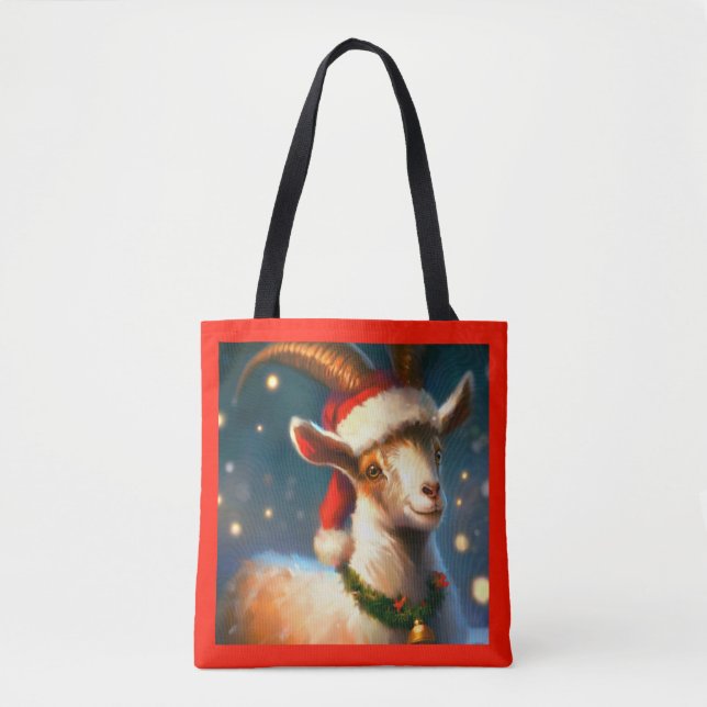 Bolso De Tela Navidad Goat 2 (Anverso)
