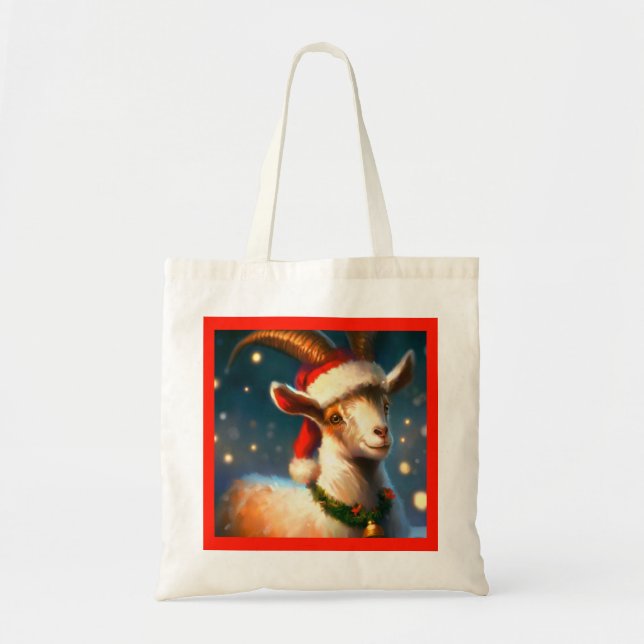 Bolso De Tela Navidad Goat 2 (Frente)