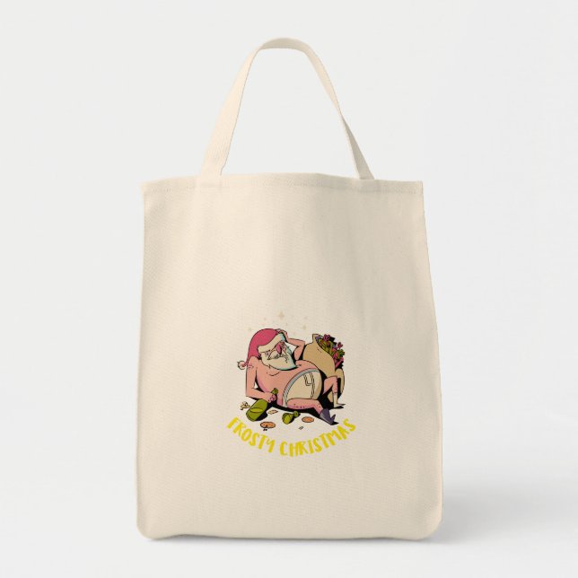Bolso De Tela Navidad Helada (Frente)