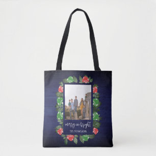 Bolso De Tela Navidad Hongos Caprichosos Bosque Rústico
