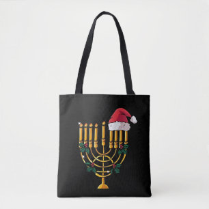 Bolso De Tela Navidad Janucá judío Santa Menorá 