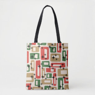 Bolso De Tela Navidad Moderna de Época Media Atómica