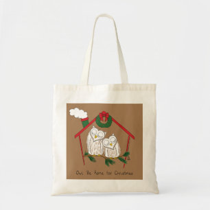 Bolso De Tela Navidad Owl Be Home Cute