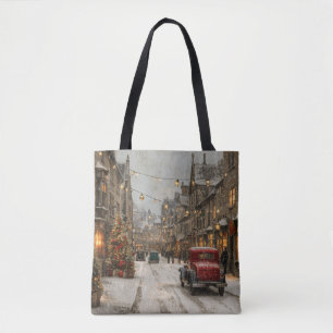 Bolso De Tela Navidad Vintage