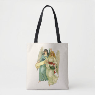 Bolso De Tela Navidad Vintage, Ángeles Victorianos Angelicales