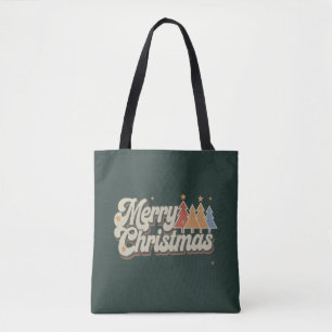 Bolso De Tela Navidad Vintage Feliz Navidad Vacaciones Fiesta