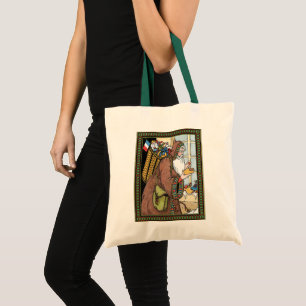 Bolso De Tela Navidad Vintage, juguetes de Santa Claus zuecos za