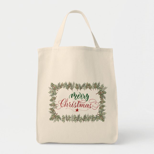 Bolso De Tela Navidades (Frente)