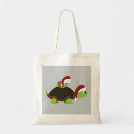 Bolso De Tela Navidades acechan a una tortuga