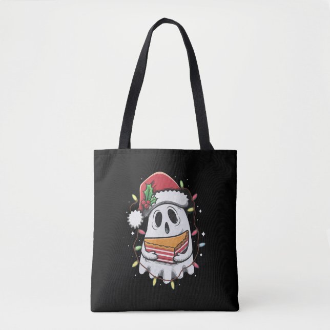 Bolso De Tela Navidades adoran festividad navideña del fantasma  (Anverso)