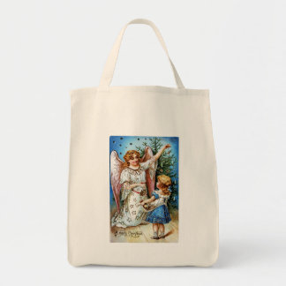 Bolso De Tela Navidades Angel