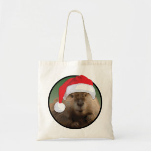 Bolso De Tela Navidades Beaver - Tote de presupuesto