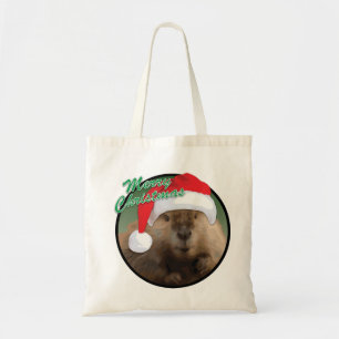 Bolso De Tela Navidades Beaver - Tote de presupuesto