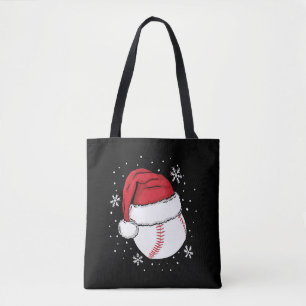 Bolso De Tela Navidades Béisbol Xmas Santa Sports Lover Regalo