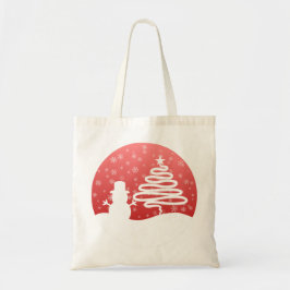Bolso De Tela Navidades blancos árbol de invierno maravilla de s