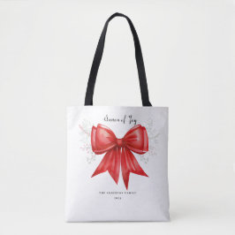 Bolso De Tela Navidades Bow Charm