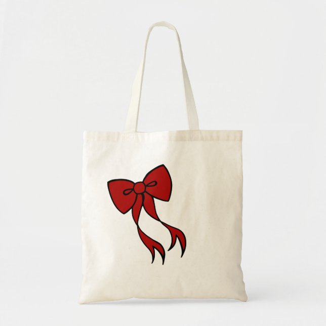 Bolso De Tela Navidades Bow Tote Bag (Frente)