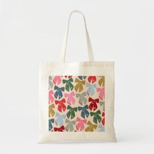 Bolso De Tela Navidades Bows Coquette