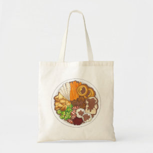 Bolso De Tela Navidades británicos cenan Fiesta festivo de Turqu