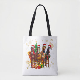 Bolso De Tela Navidades Caballo Lover