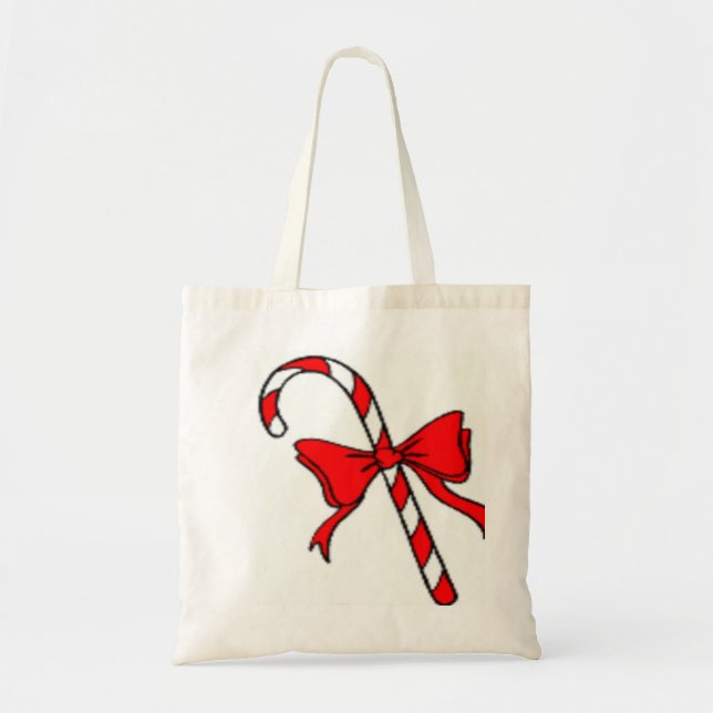 BOLSO DE TELA NAVIDADES CANDYCANE (Frente)