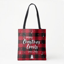 Navidades cantantes Carols Red Buffalo Plaid
