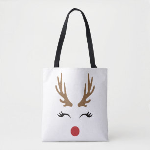 Bolso De Tela Navidades caprichosos festejan renos