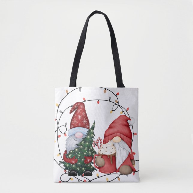 Bolso De Tela Navidades caprichosos ganan vacaciones escandinava (Anverso)
