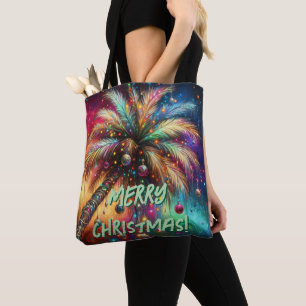 Bolso De Tela Navidades caprichosos Palm Tree Tropical Beach Viv