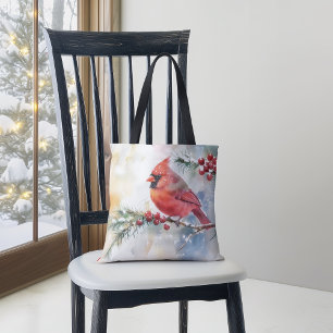 Bolso De Tela Navidades Cardinal