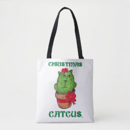 Bolso De Tela Navidades Catcus Holiday Cactus Personalizado Fun
