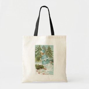 Bolso De Tela Navidades, Chica