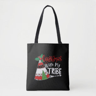 Bolso De Tela Navidades con mi tribu