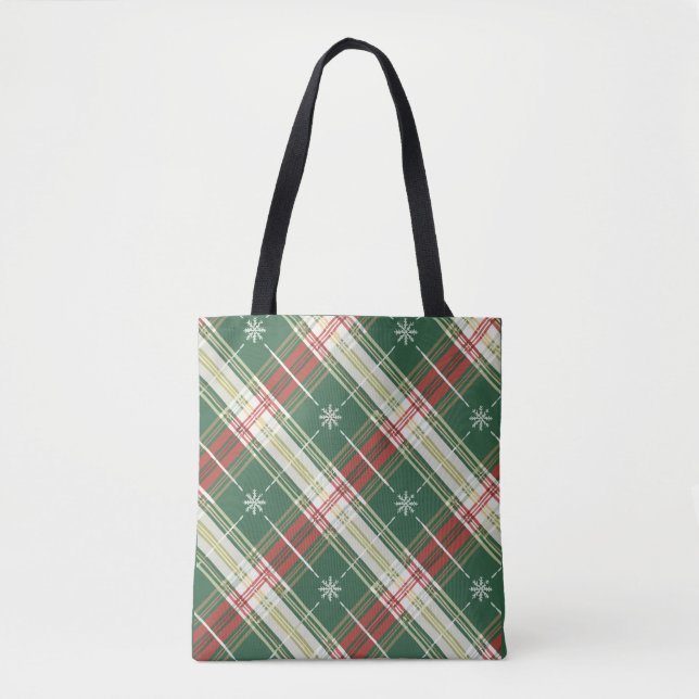 Bolso De Tela Navidades con oro blanco (Anverso)