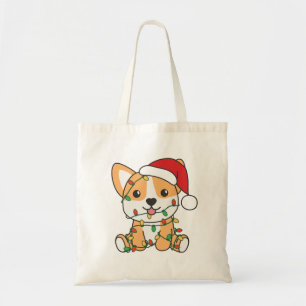 Bolso De Tela Navidades Corgi Animales De Invierno Perro