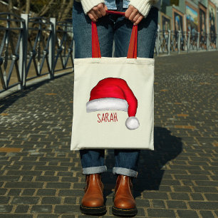 Bolso De Tela Navidades cortan al Personalizado de Santa Claus