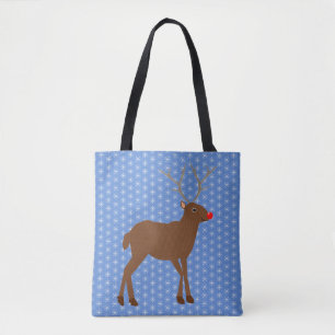 Bolso De Tela Navidades cortos renos con nariz roja