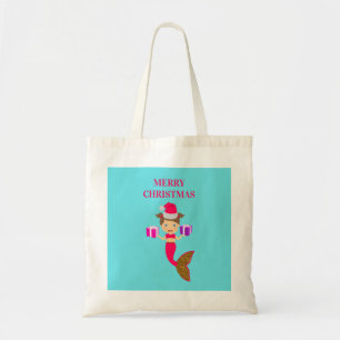 Bolso De Tela Navidades cortos se fusionan con Chica Santa Hat e