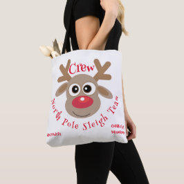 Bolso De Tela Navidades Cuidados Personalizado Reindeer Sleigh E