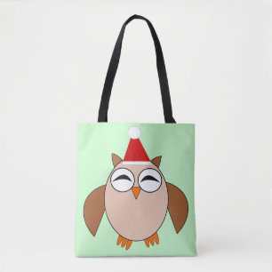 Bolso De Tela Navidades Cute Owl Tote Bag