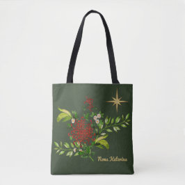 Bolso De Tela Navidades de acuarela Daisies Personalizado