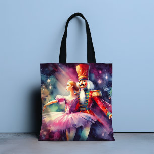 Bolso De Tela Navidades de acuarela de ballet de nueces Ballerin